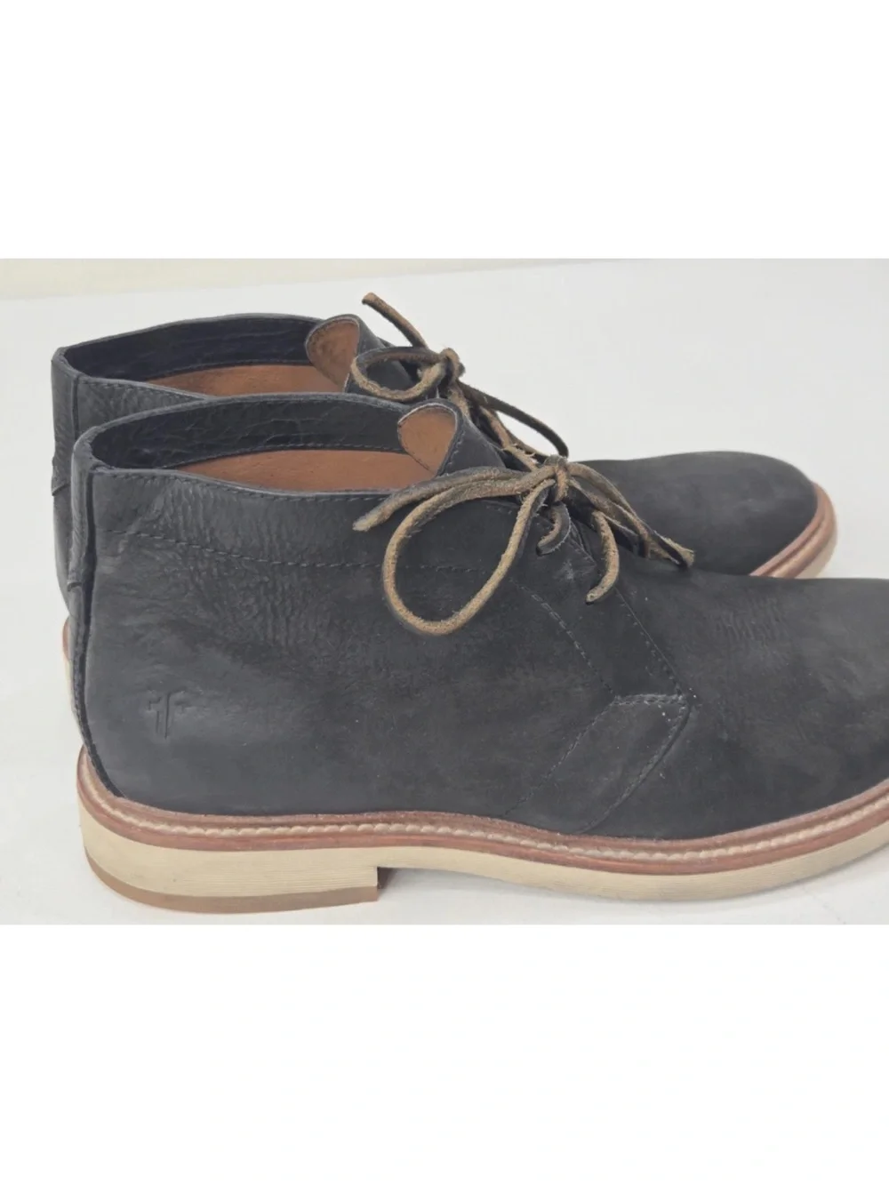 Frye Paul Chukka Boot Suede Black Size 9.5 Mens